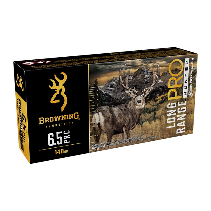 Browning Long Range Pro 6.5 PRC Sierra Tipped GameKing 130 Grain 20 Rounds