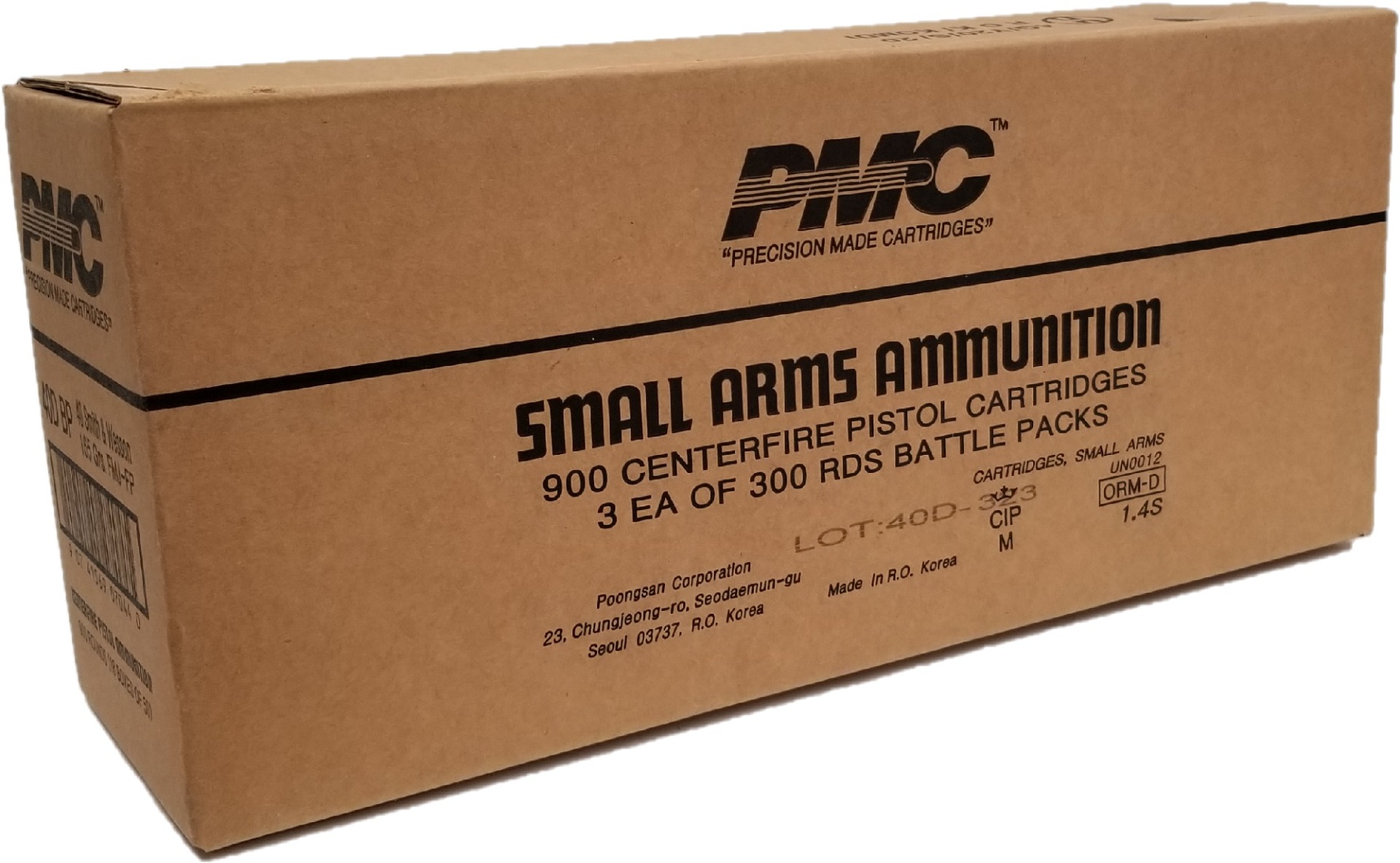 PMC Bronze .40 S&W FMJ-FP 165 Grain