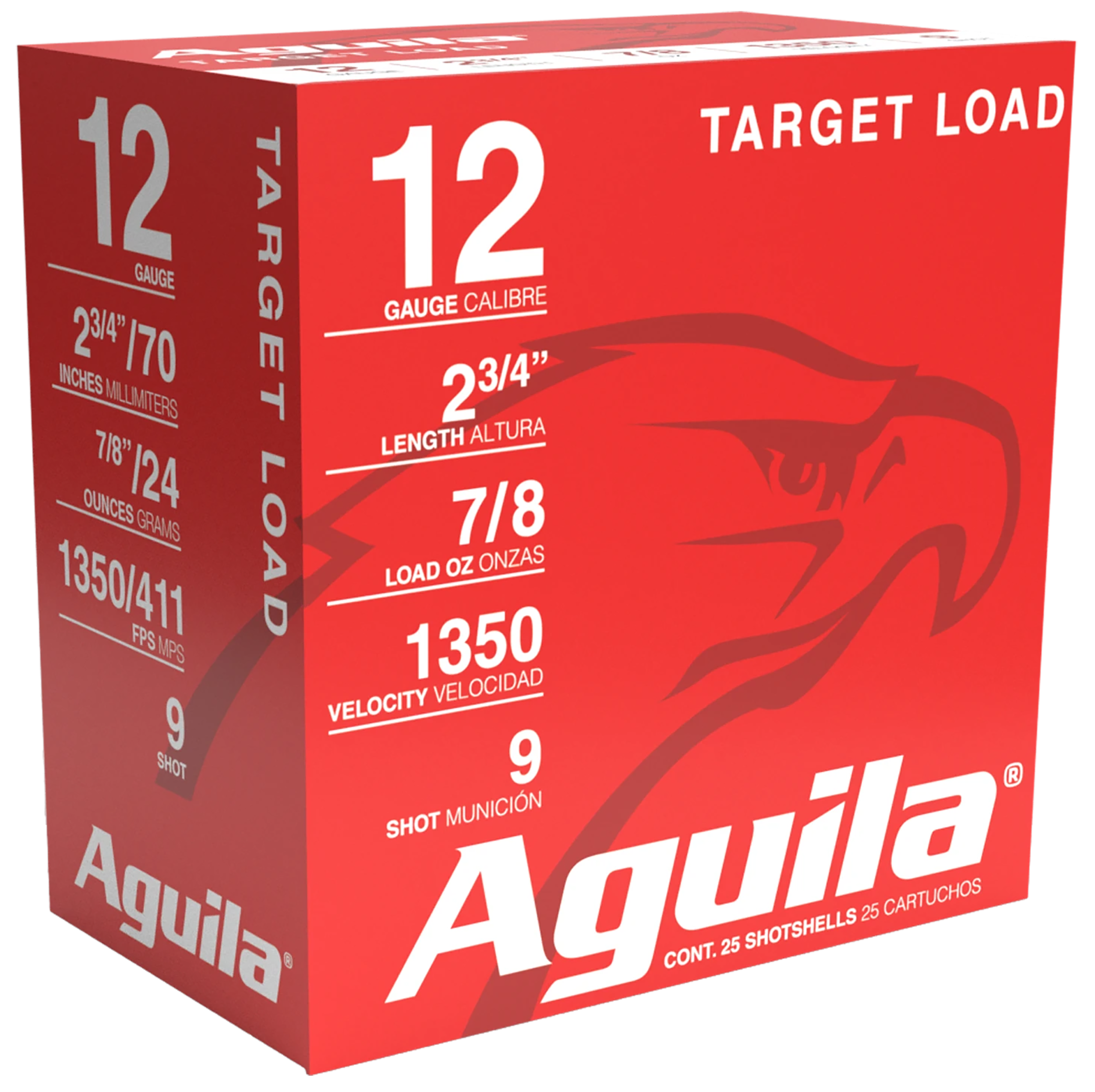 Aguila 1CHB1254 12 Gauge 9 Shot 7/8 Grain 25 Rounds