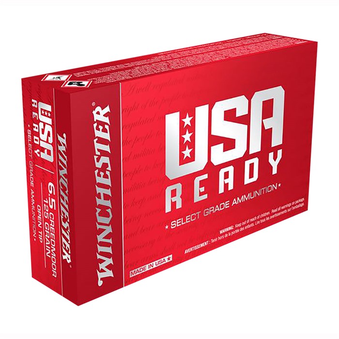 Winchester USA Ready 6.5 Creedmoor Open Tip 125 Grain 20 Rounds