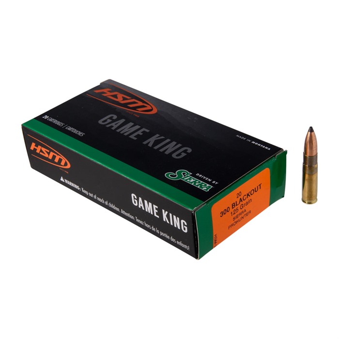 Hsm Game King 300 Aac Blackout Pro Hunter 125 Grain 20 Rounds