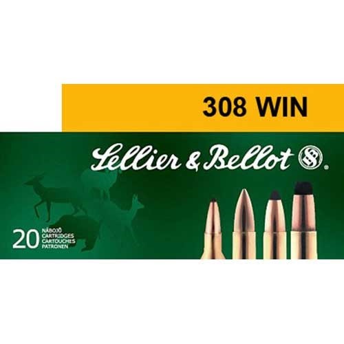 Sellier & Bellot 308 Winchester Hollow Point Boat Tail 168 Grain 20 Rounds