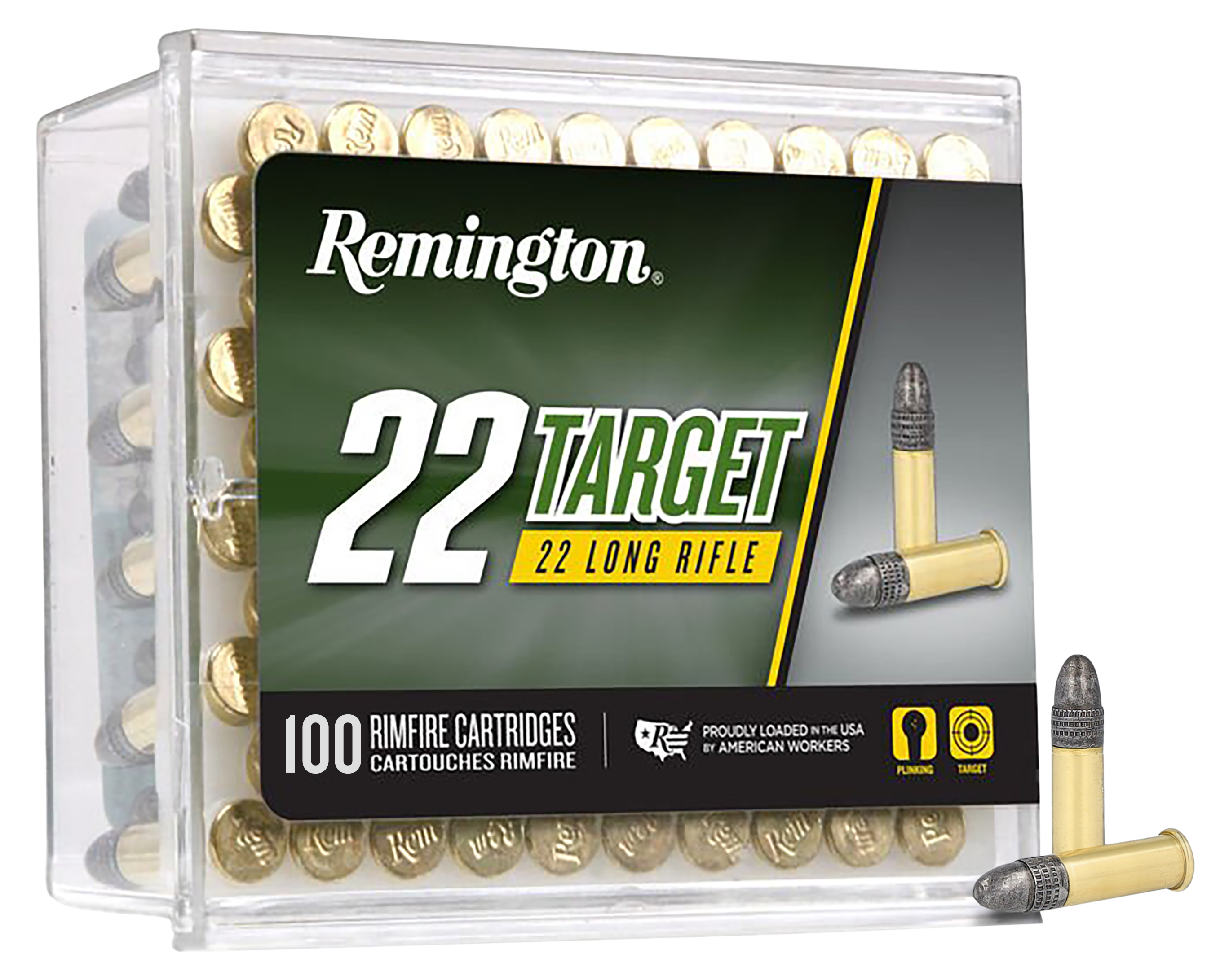 Remington Target Rimfire Ammo 22 Long Rifle Lead Round Nose 40 Grain 50 Rounds