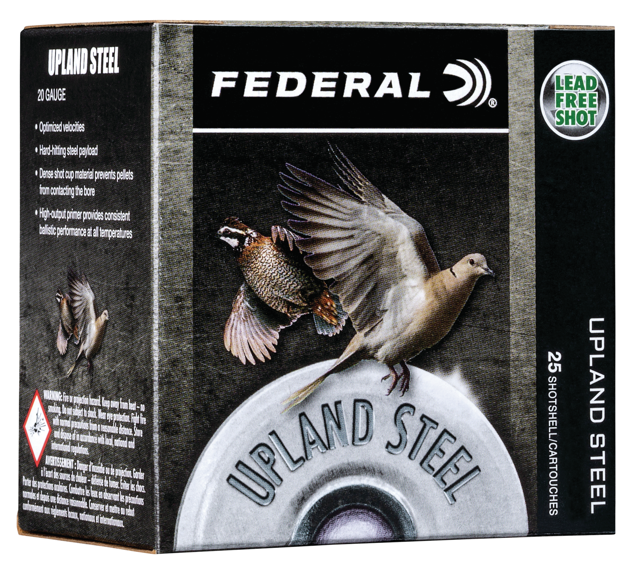 Federal Upland Steel Shotgun Ammo 410 Gauge Steel Shot 3/8 Ounce 25 Rounds