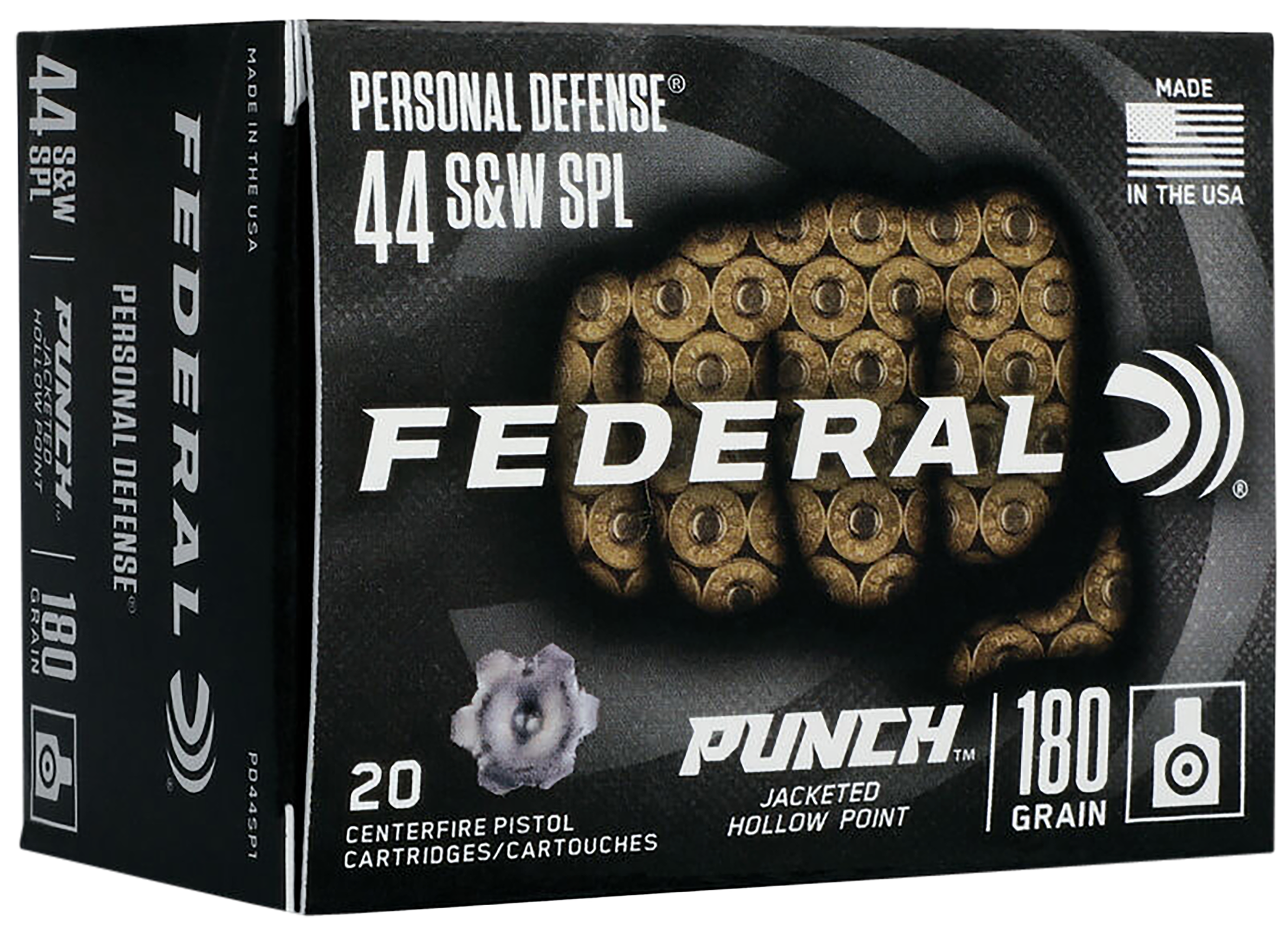 Federal Premium Punch 44 S&W Special Jacketed Hollow Point 180 Grain 20 Rounds