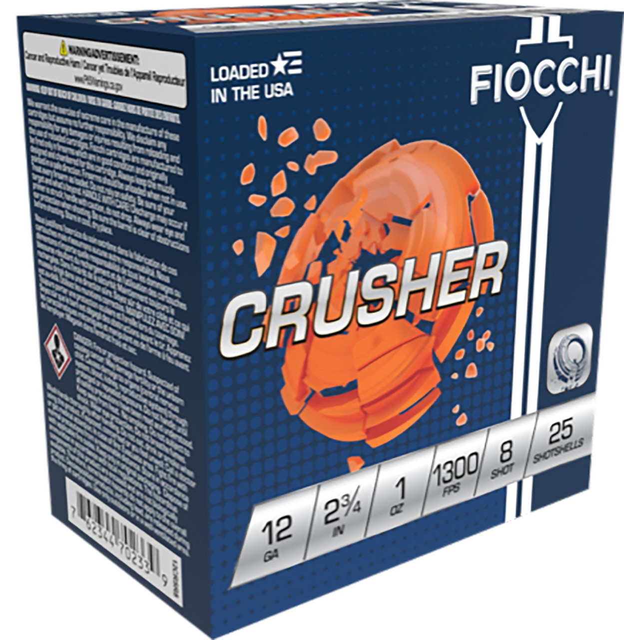 Fiocchi Exacta Target Crusher 12 Gauge Shot 1oz 8 Shot 25 Rounds