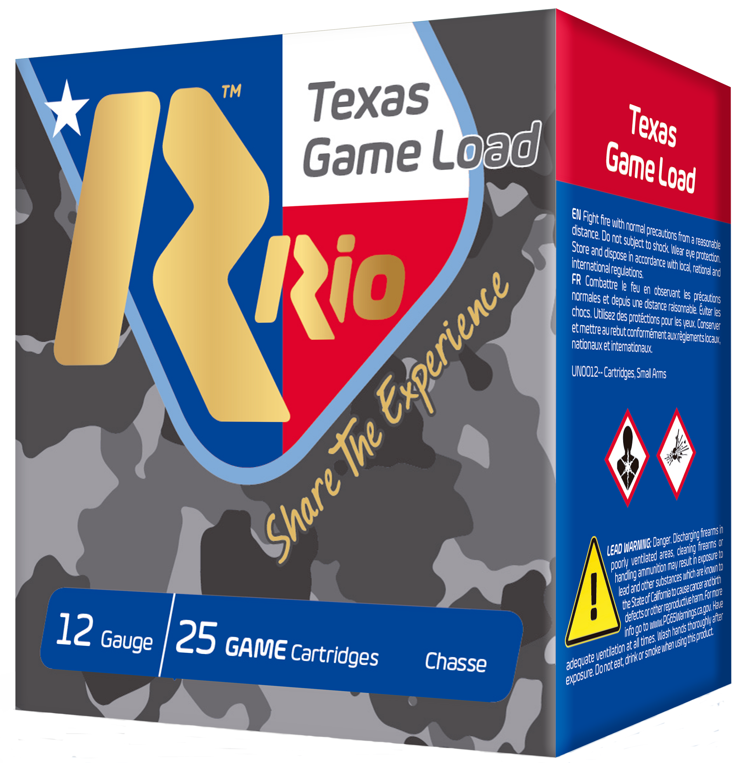 Rio Ammunition TGHV3675TX Texas Game Load High Velocity 12Gauge 2.75" 1 1/4oz 7.5Shot 25 Rounds