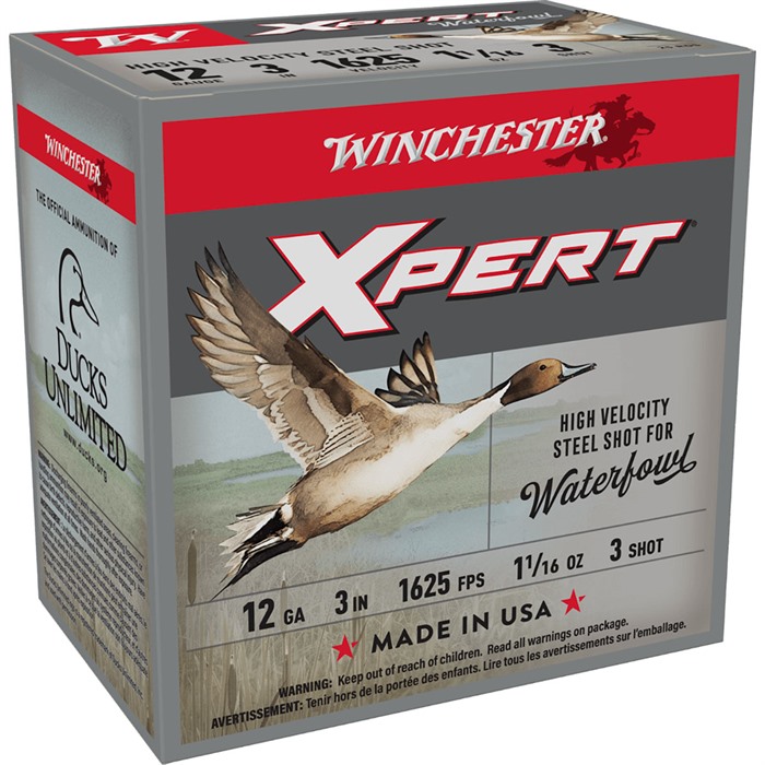 Winchester, Super-X Xpert Hi-Velocity Steel, 12 Gauge, High Velocity Steel Shot, 1 1/16 oz, 25 Rounds