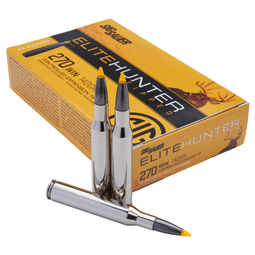 Sig Sauer Elite Hunting Rifle Ammo 270 Winchester Accubond 150 Grain 20 Rounds