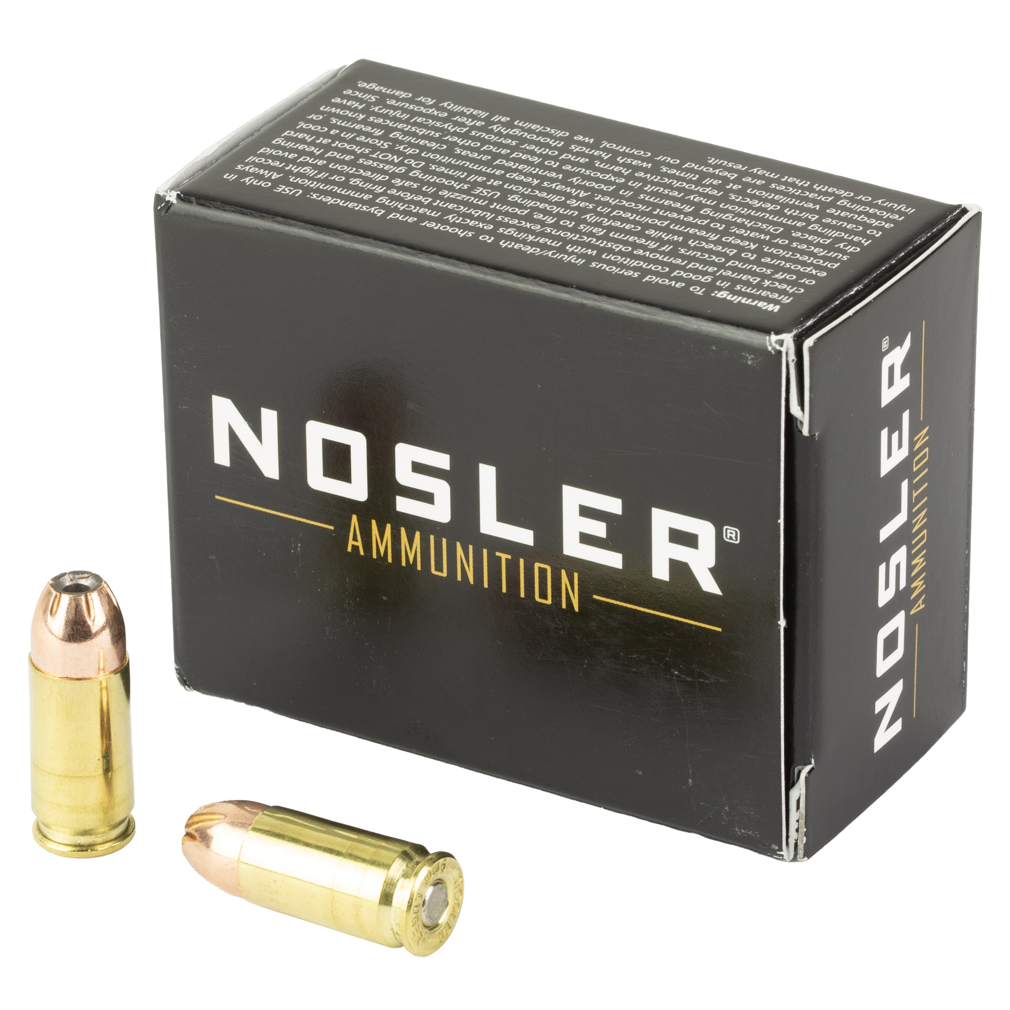 Nosler Asp 9mm Luger Jacketed Hollow Point 147 Grain 20 Rounds
