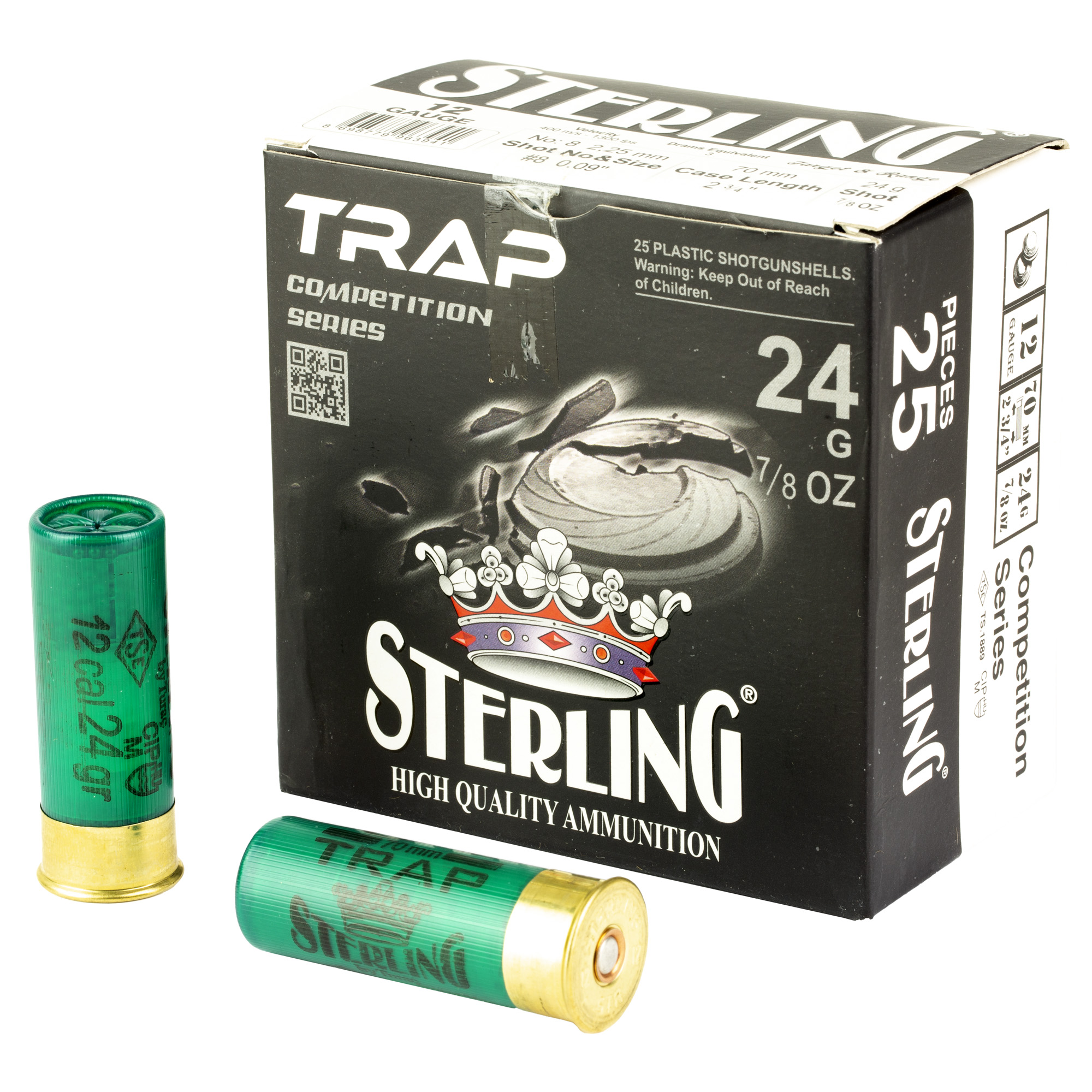 STERLING COMP 12GA 2.75" #8 25 Rounds