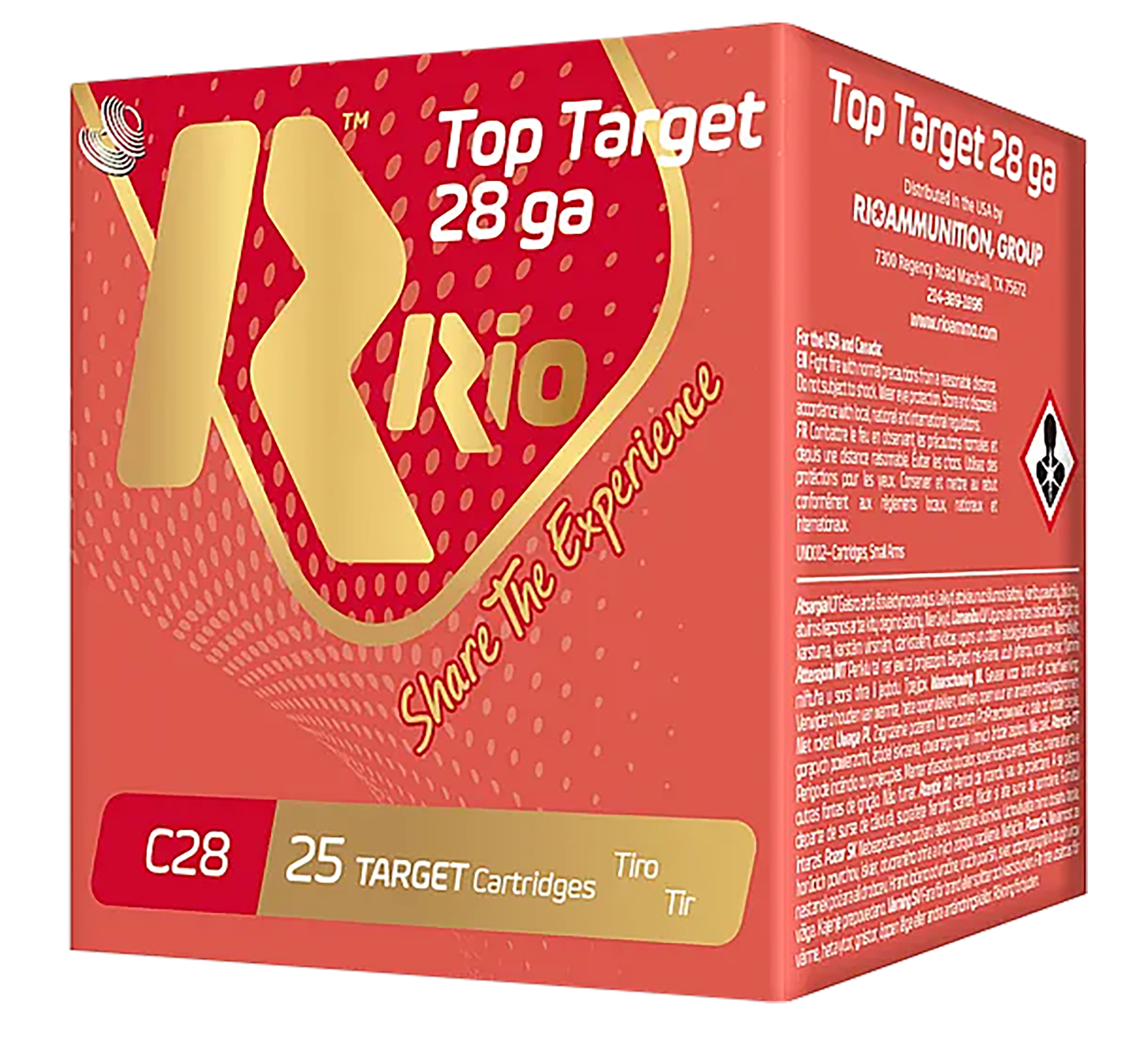 Rio Ammunition RCHV286 Game Load  28Gauge 2.75" 1oz 6Shot 25 Rounds