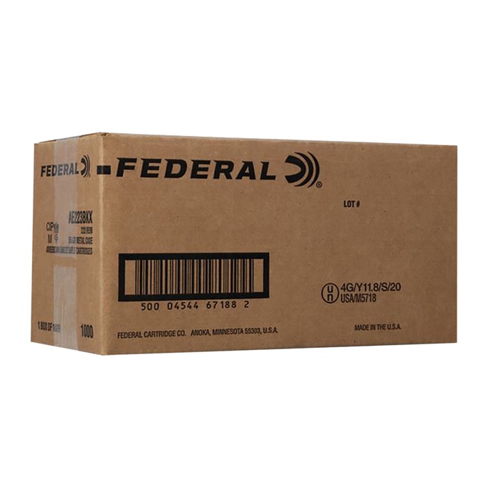 Federal American Eagle 223 Remington Full Metal Jacket 55 Grain 1000 Rounds