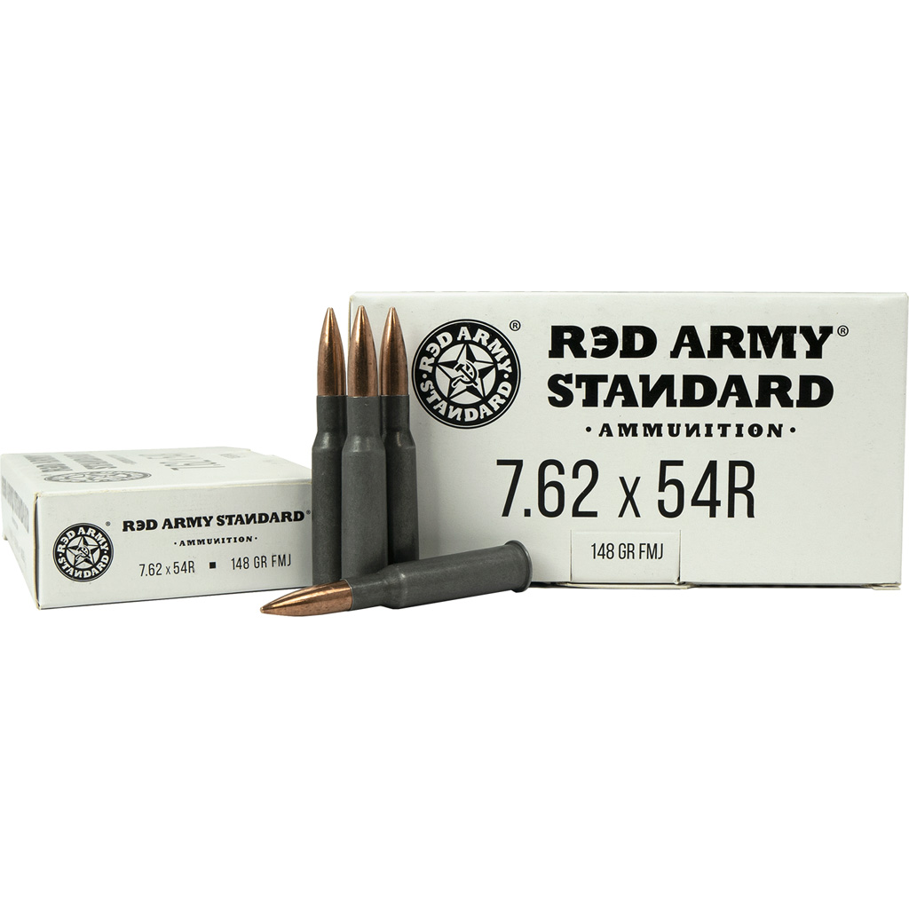 Red Army Standard Rifle Ammo 7.62x54R 148 gr. FMJ 20 rd.