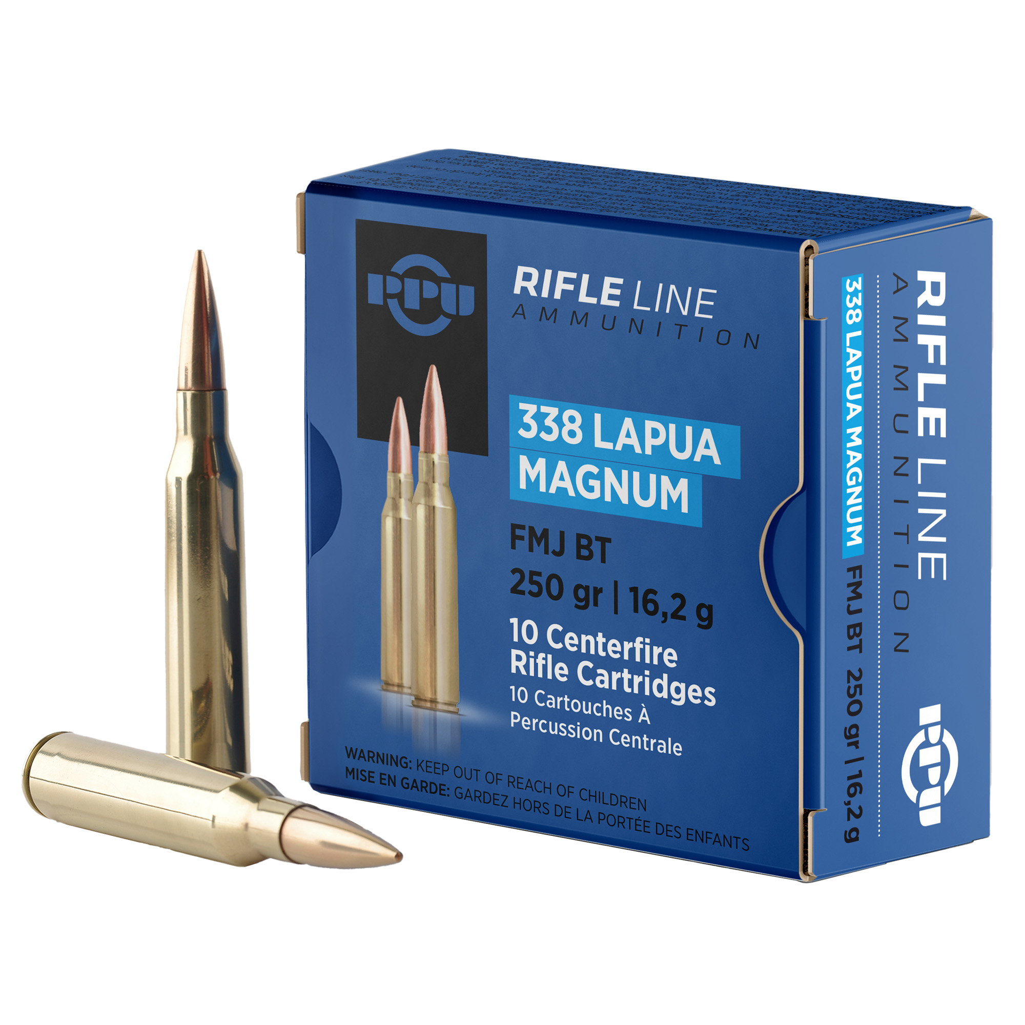 Prvi Partizan PP338H 338 Lapua Magnum Hollow Point Boat Tail 250 Grain 10 Rounds