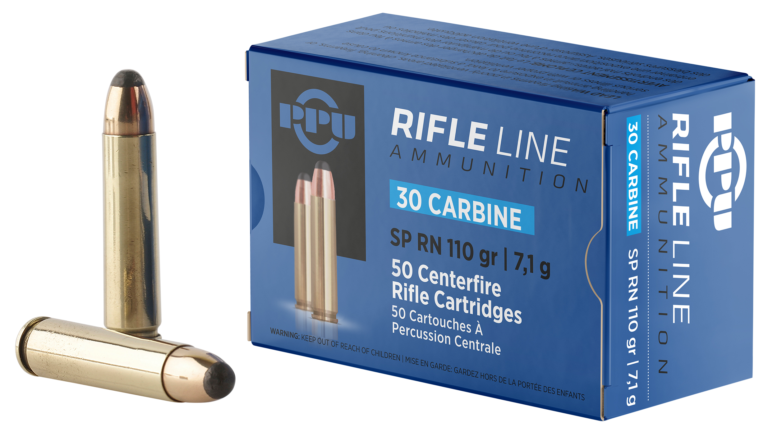 Prvi Partizan PPU PP30S 30 Carbine Soft Point 110 Grain 50 Rounds