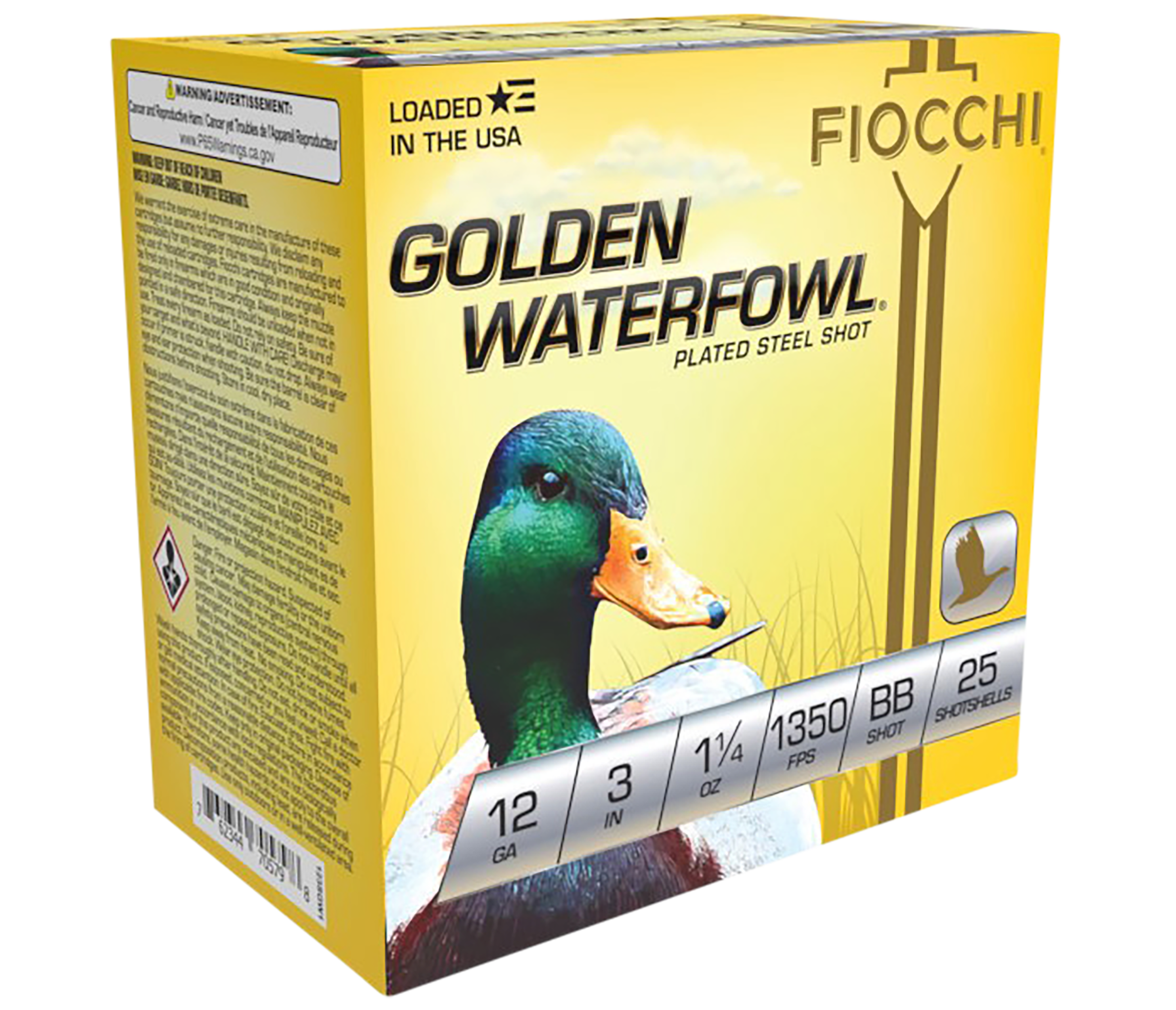 Fiocchi Golden Waterfowl 12 Gauge BB Shot 1 1/4 oz 25 Rounds