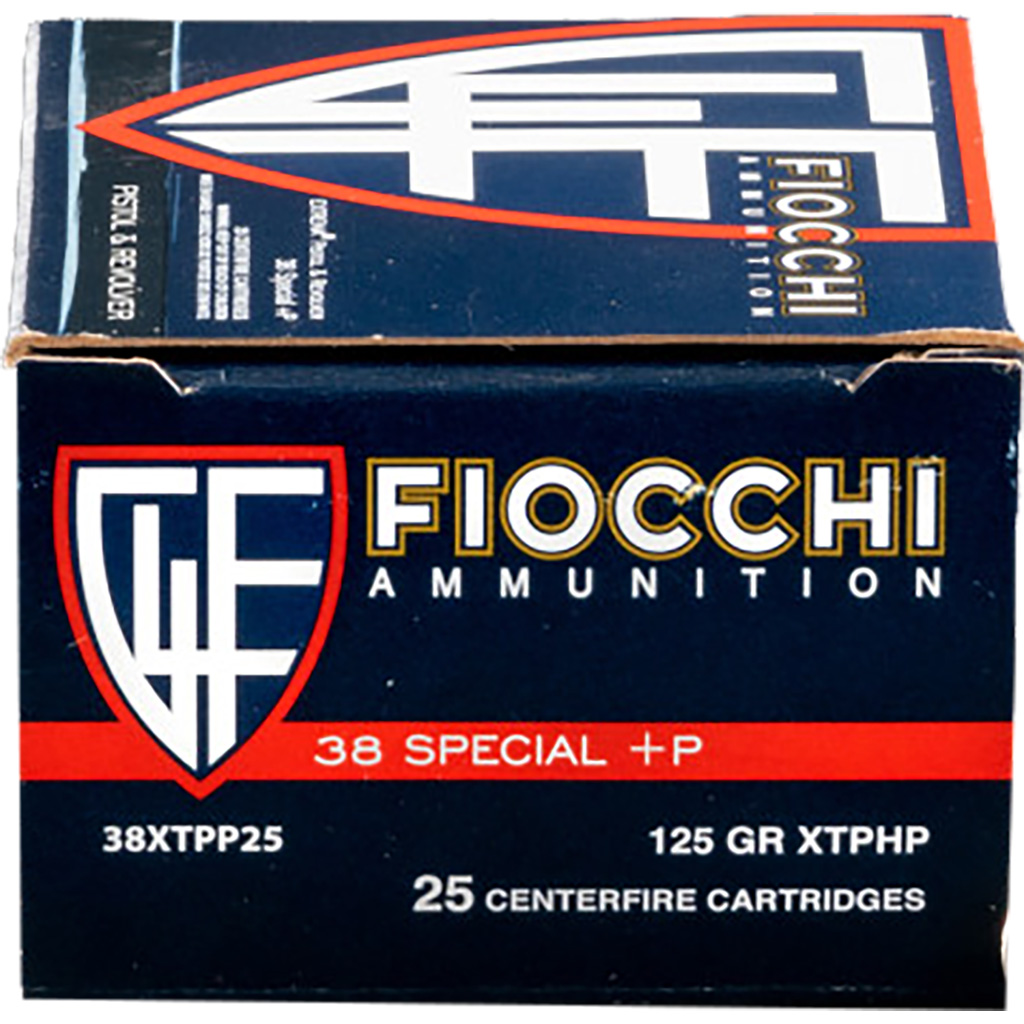 Fiocchi Hyperformance Defense Pistol Ammo 38 Spl.+P 125 gr. XTPHP 25 rd.