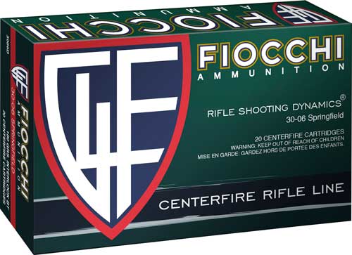 Fiocchi Psp, 30-06 Springfield, Jacketed Soft Point, 180 Grain, 20 Rounds