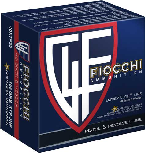 Fiocchi Hyperformance Defense Pistol Ammo 40 S&W 155 gr. XTPHP 25 rd.