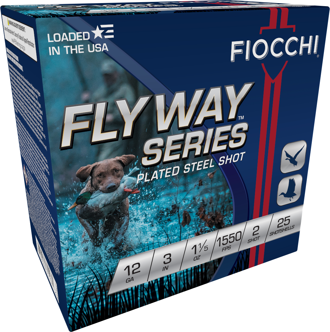 Fiocchi Flyway Shotgun Loads 12 Gauge Steel Shot 1 1/5 oz 25 Rounds