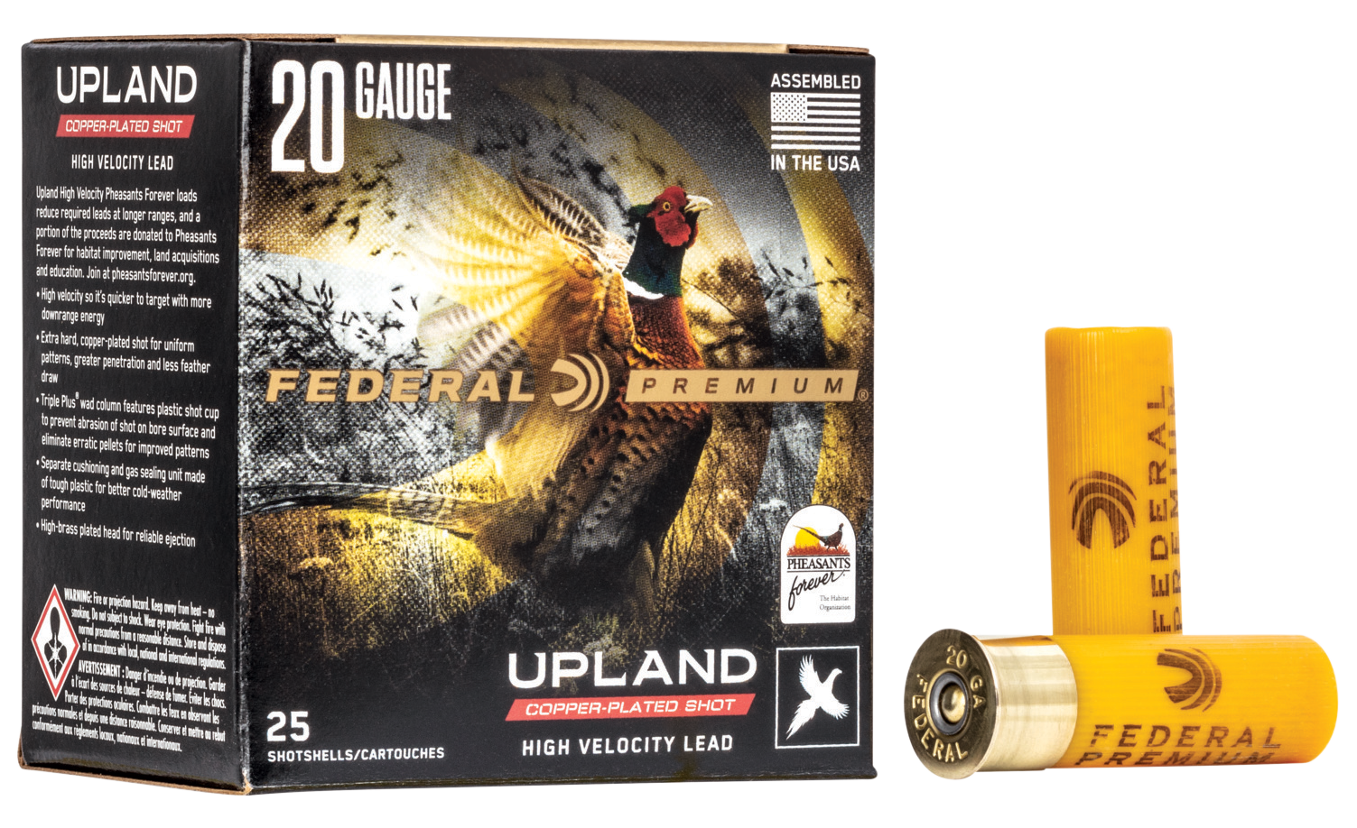 Federal Premium Wing-Shok 20 Gauge Copper-Plated Shot 1 Ounce 25 Rounds