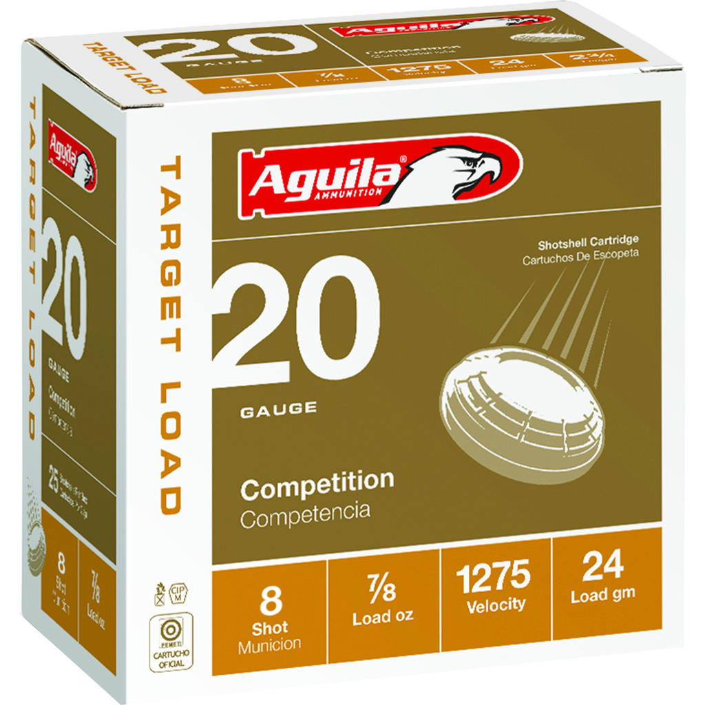 Aguila Target Shotgun Load 20 Gauge Shot 7/8 oz 25 Rounds