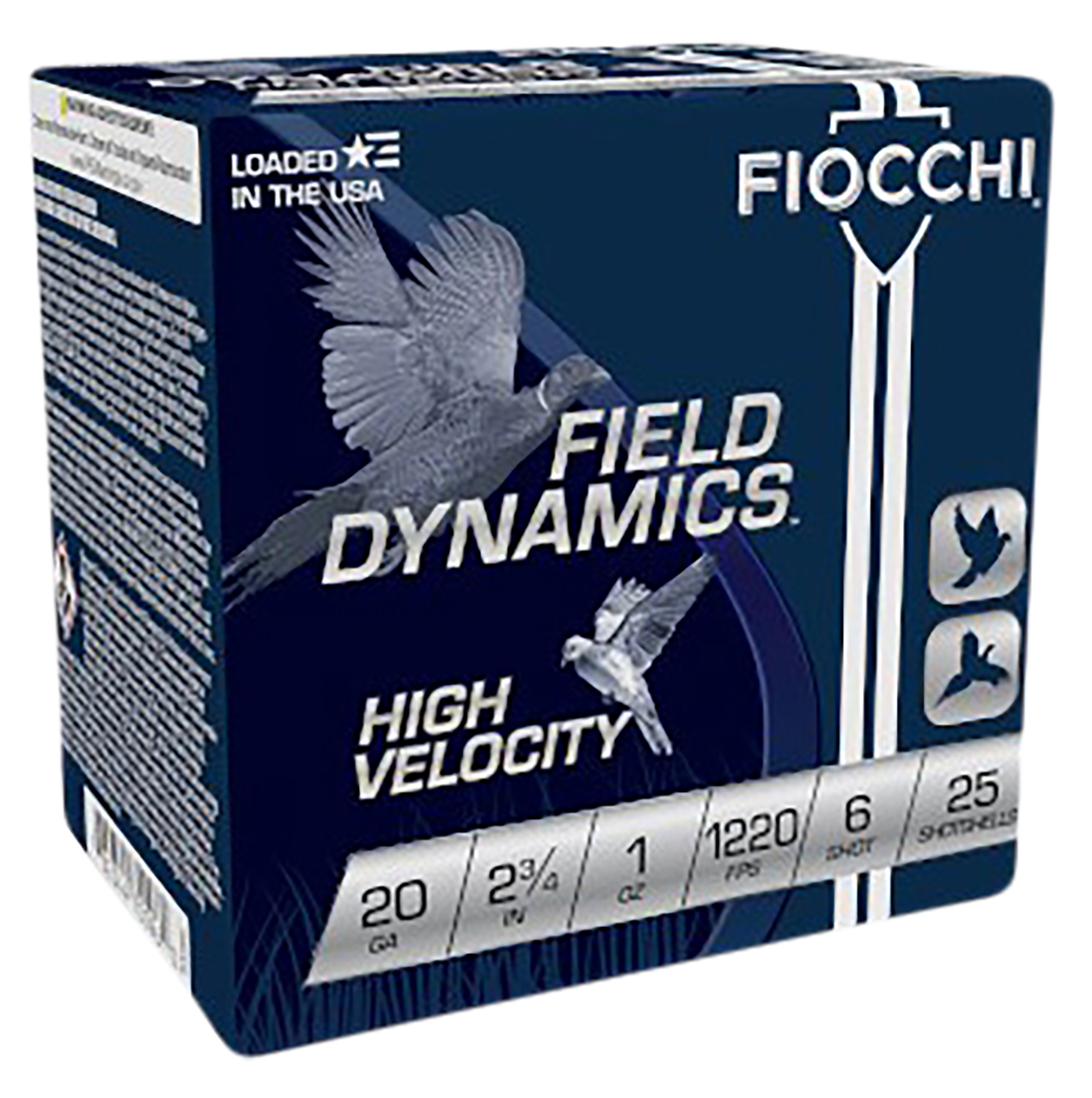 Fiocchi, High Velocity Hunting Loads, 20 Gauge, Shot, 1 oz, 25 Rounds