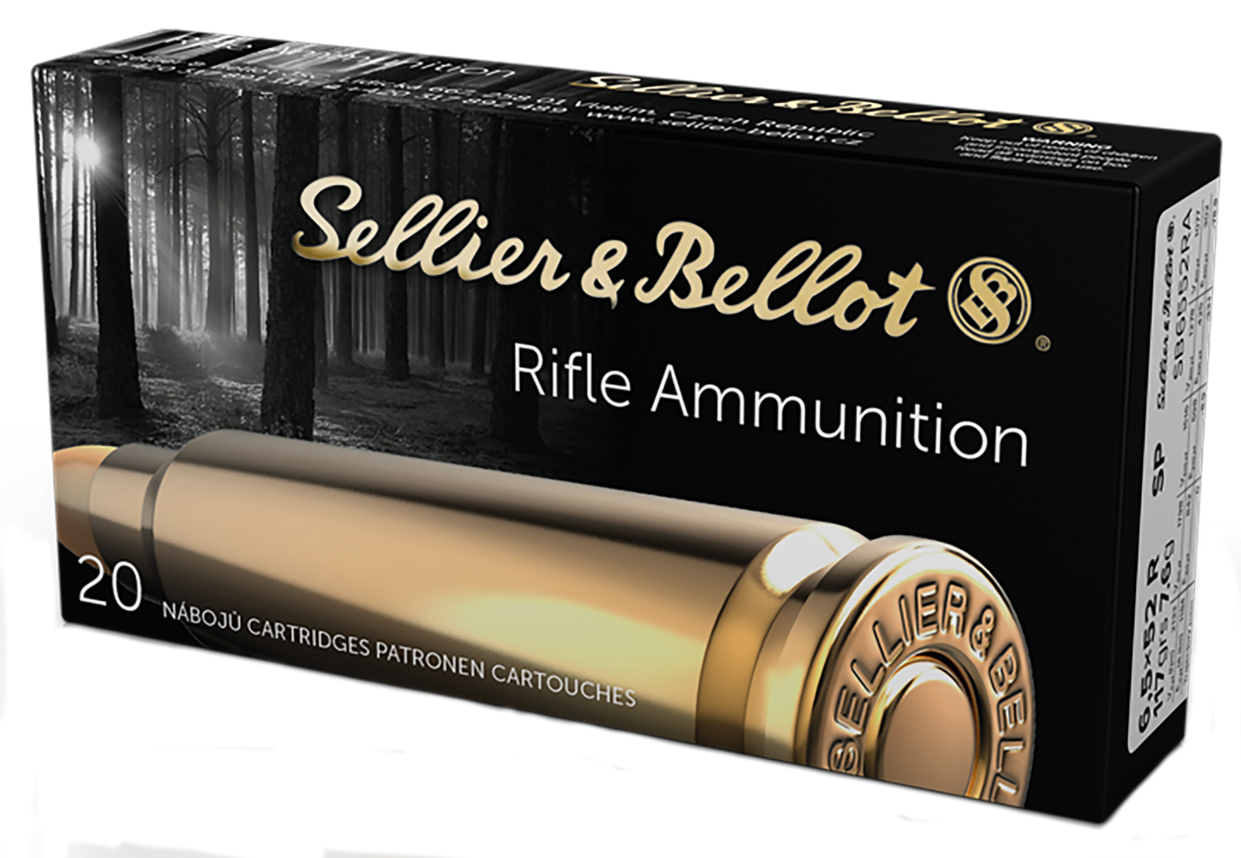 Sellier & Bellot SB6552RA 6.5x52mmR Soft Point 117 Grain 20 Rounds