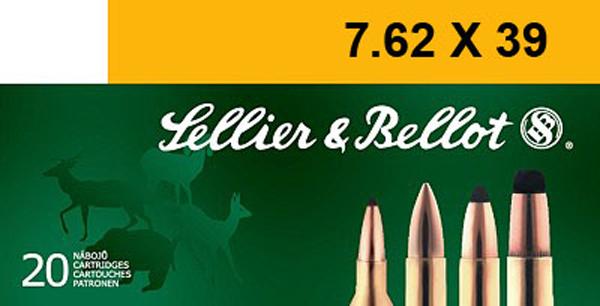 Sellier & Bellot Rifle Ammunition 7.62x39mm Full Metal Jacket 123 Grain 20 Rounds