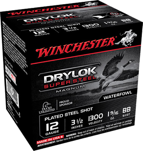 Winchester Drylok Magnum 12 Gauge BB Shot 1 9/16 Grain 25 Rounds