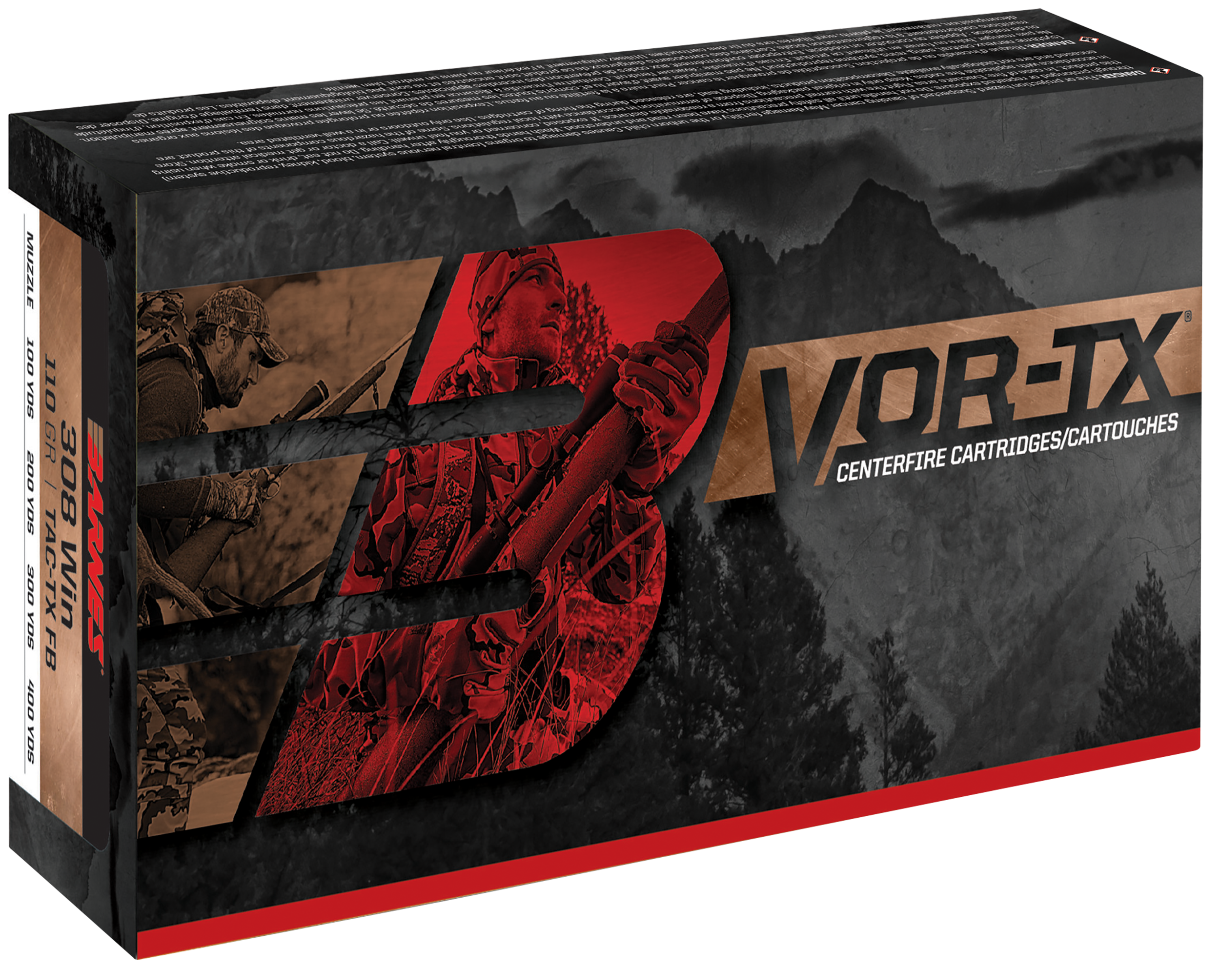 Barnes Bullets VOR-TX 300 Weatherby Magnum Tipped TSX 180 Grain 20 Rounds