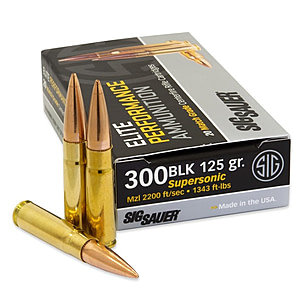 Sig Sauer Elite Match Grade 300 AAC Blackout OTM 125 Grain 20 Rounds