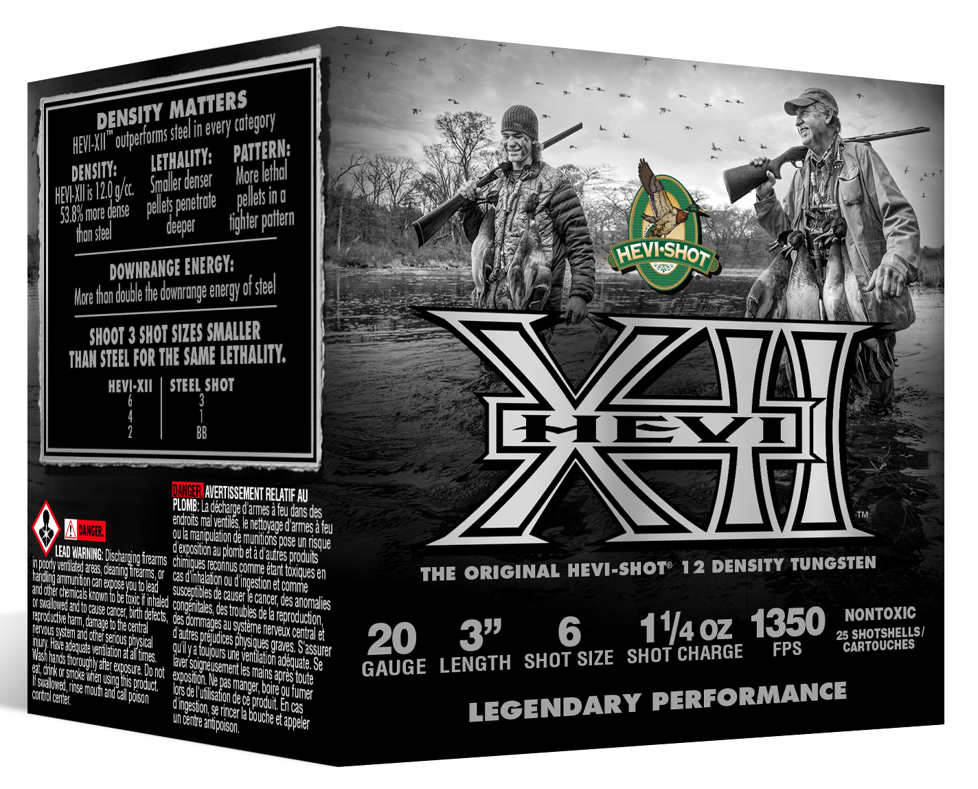 Hevi Shot Hevi-XII Shotgun Ammo 20 ga. 3 in. 1 1/4 oz. 6 Shot 25 rd.