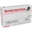Winchester USA Lake City M80 7.62x51mm Full Metal Jacket 149 Grain 500 Rounds