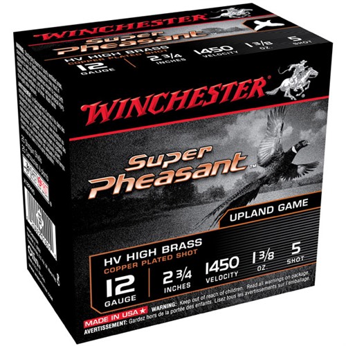 Winchester Super Pheasant 12 Gauge Plated Lead Shot 1 3/8 Ounce 25 Rounds