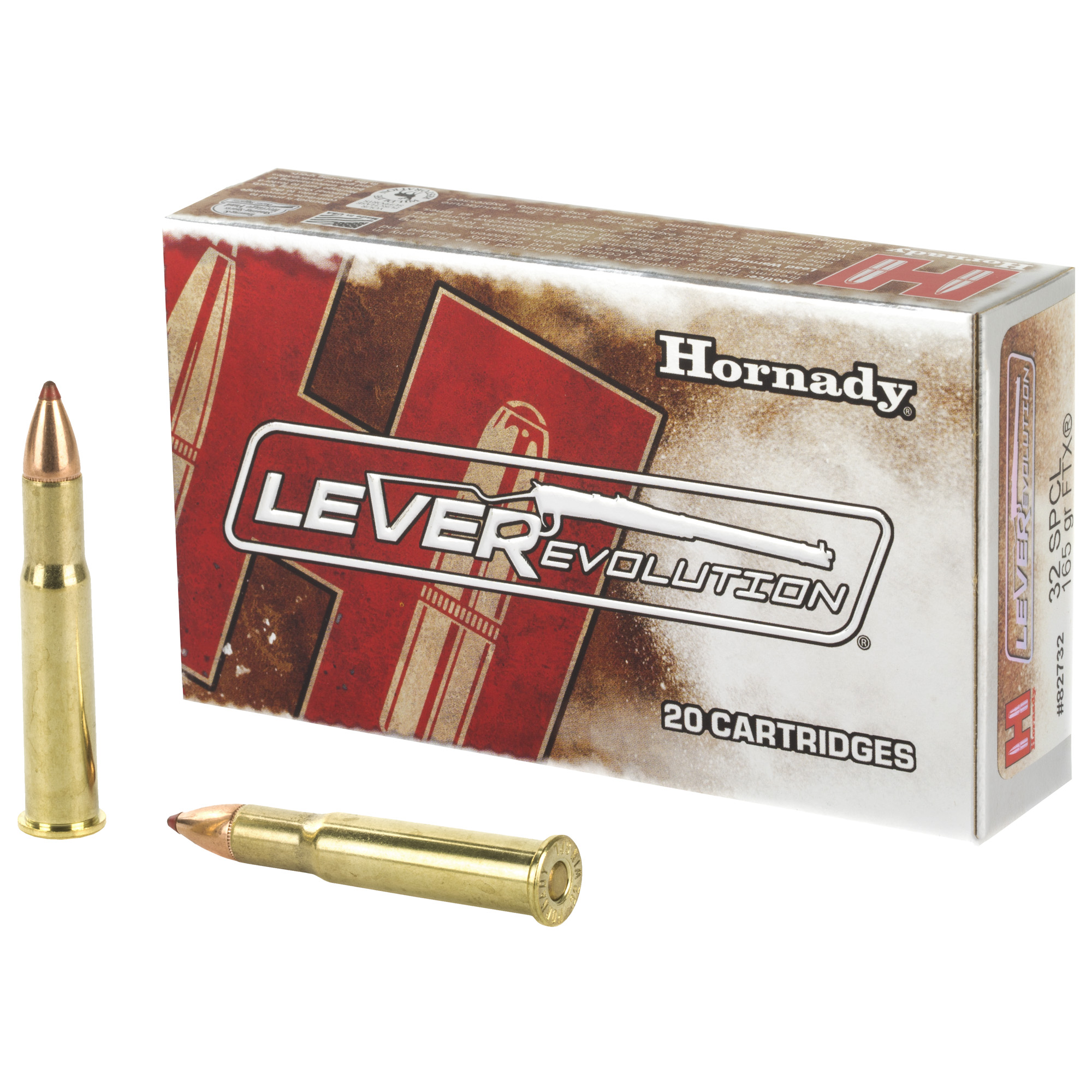 Hornady LEVERevolution Rifle Ammo 32 Win. Spl. 165 gr. FTX 20 rd.