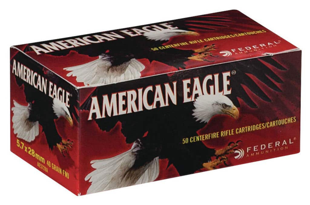 Federal American Eagle, 5.7x28mm Fn, Full Metal Jacket, 40 Grain, 50 Rounds