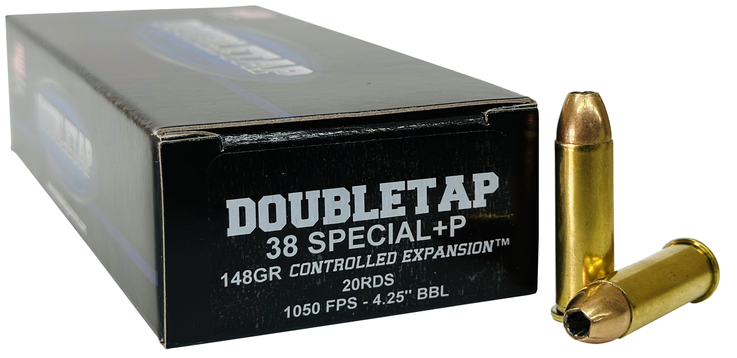 DoubleTap Ammunition 38SP148CE   38Special 148gr Controlled Expansion JHP 20 Rounds