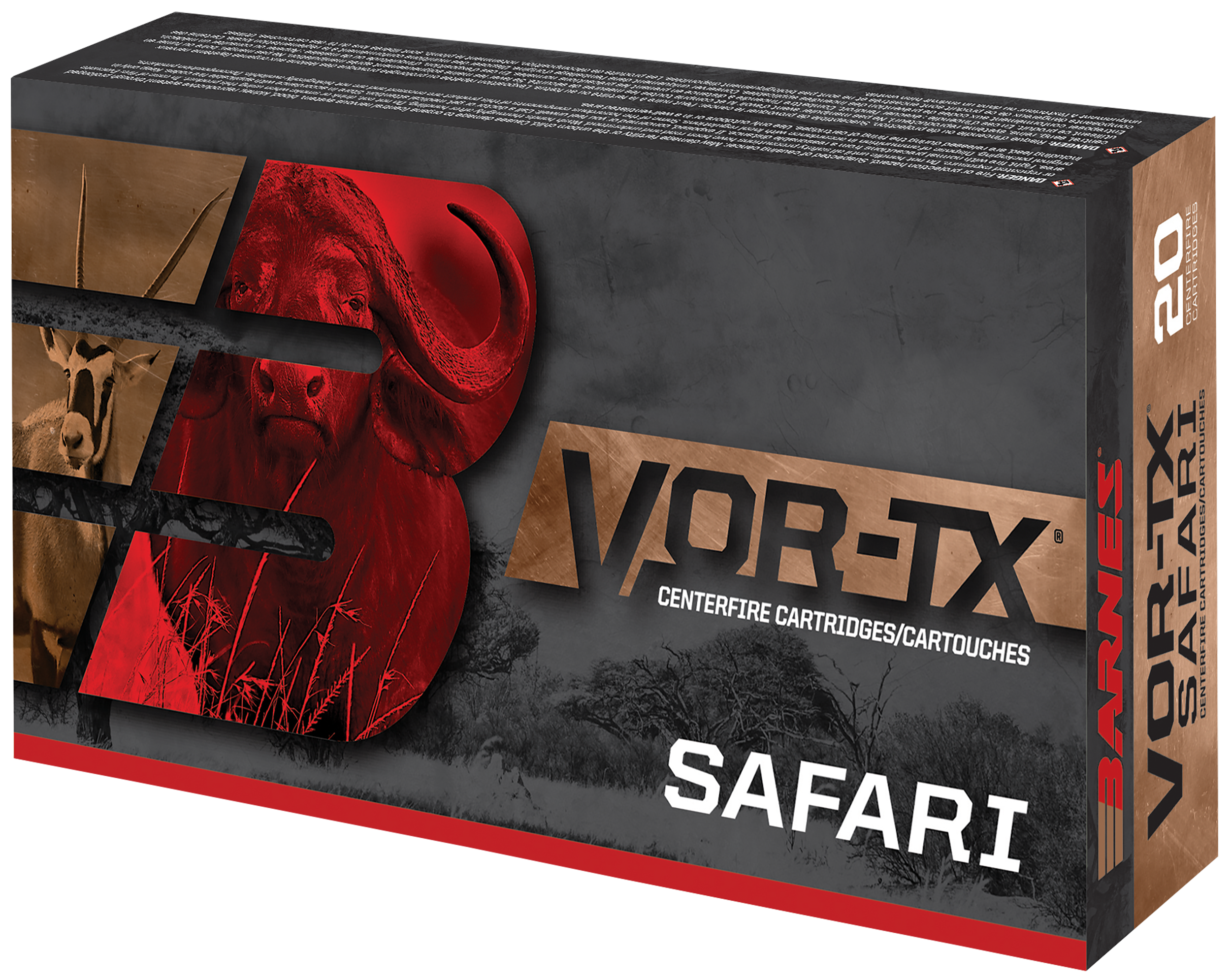 Barnes Bullets VOR-TX Safari 416 Remington Magnum TSX Flat Base 400 Grain 20 Rounds