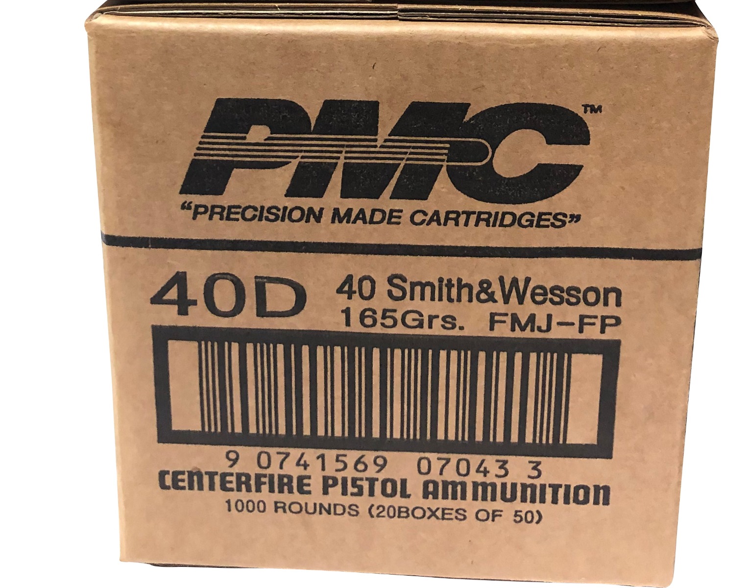 PMC Bronze .40 S&W FMJ-FP 165 Grain