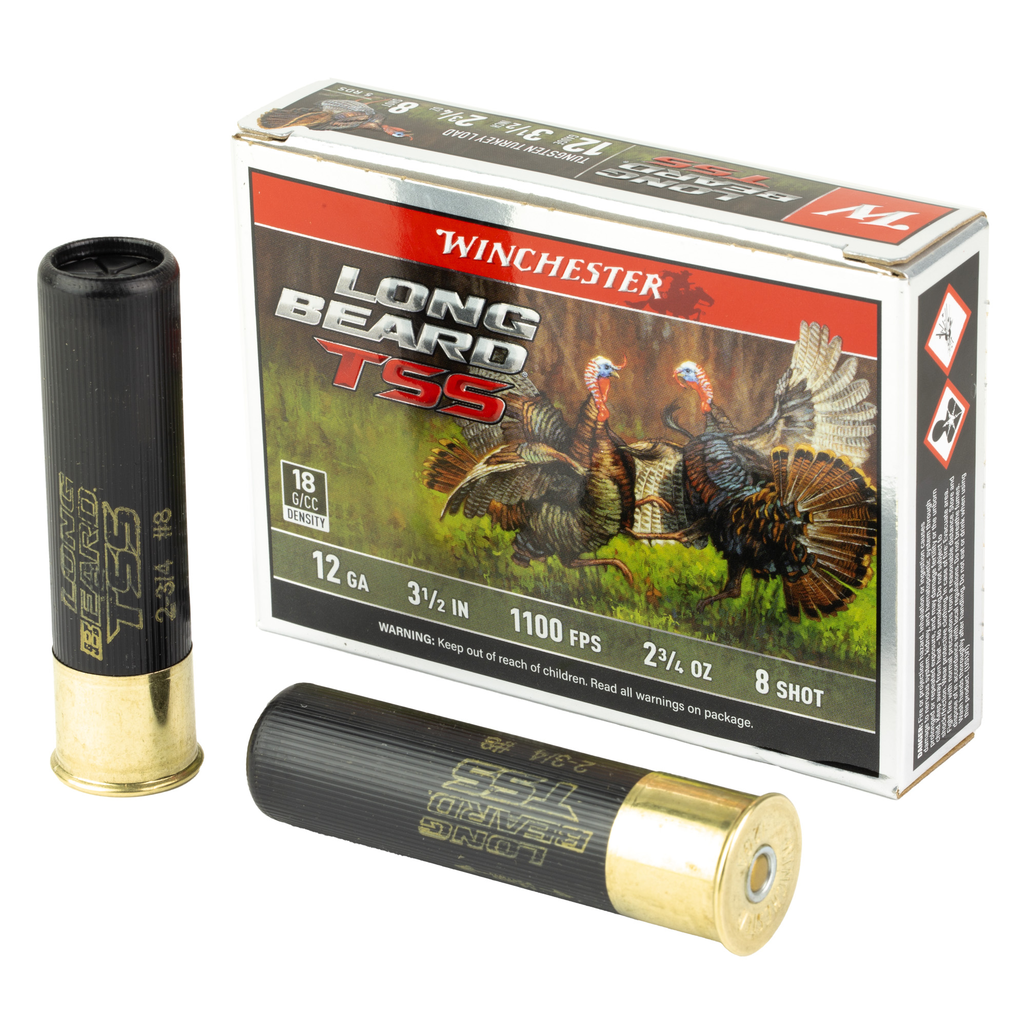 Winchester, Long Beard Tss Load, 12 gauge, Tungsten Super Shot, 1200 grains, 5 Rounds
