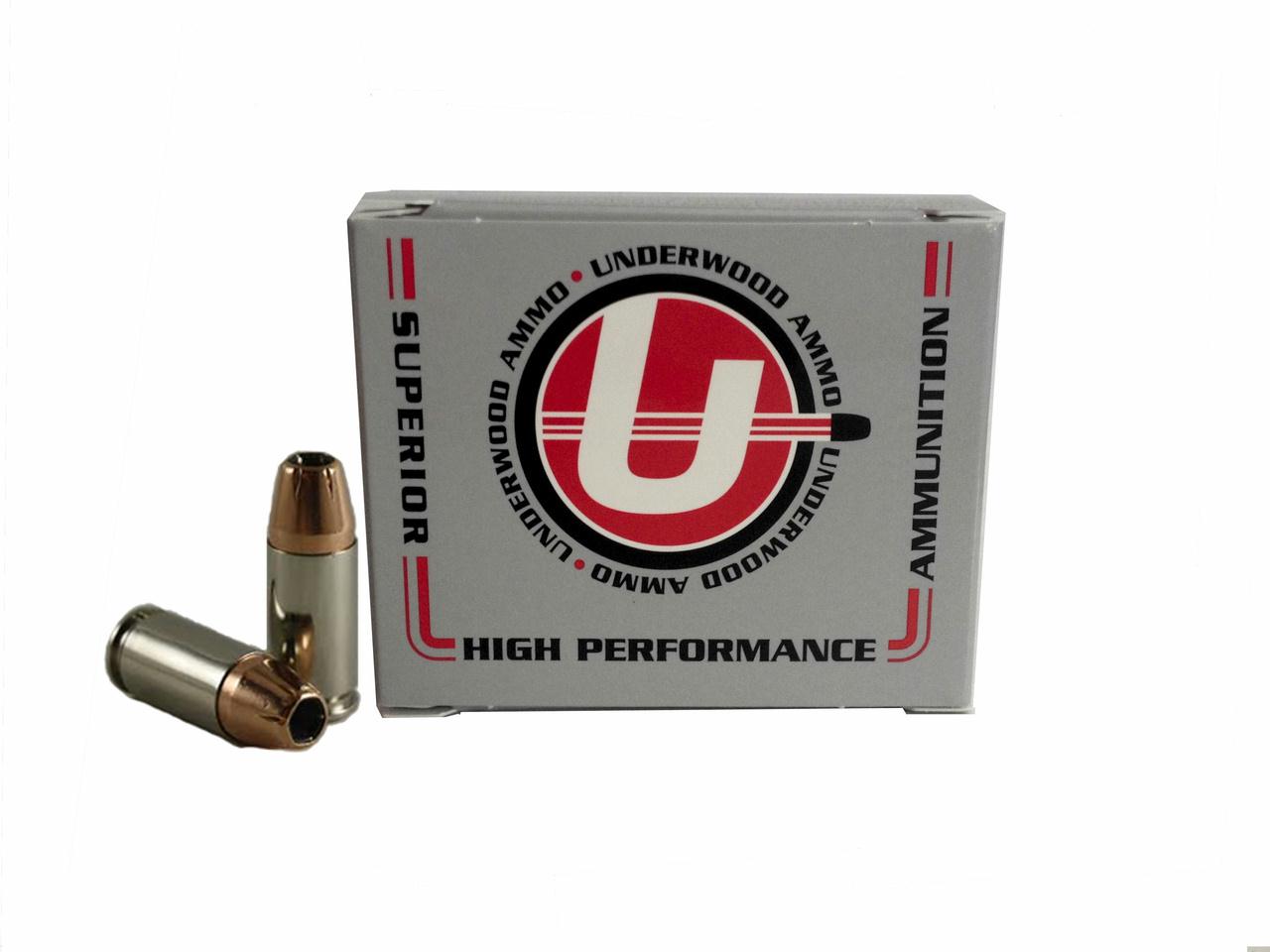 Underwood Ammo 9mm Luger Handgun Ammo - 147 Grain | +P | XTP Jacketed Hollow Point