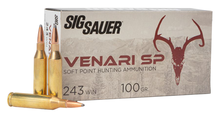 Sig Sauer Venari 243 Winchester Soft Point 100 Grain 20 Rounds