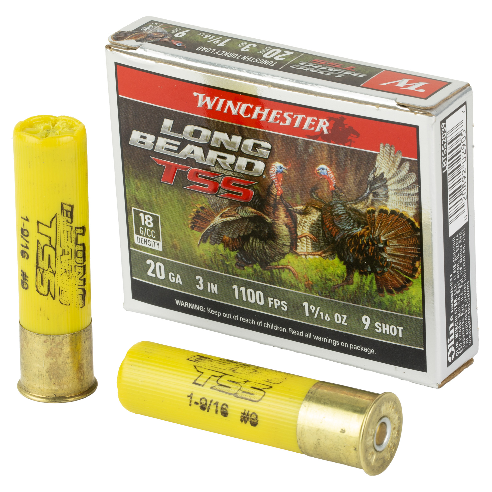 Winchester Long Beard TSS Twenty Gauge Tungsten Shot One and five eighths ounce Five Rounds