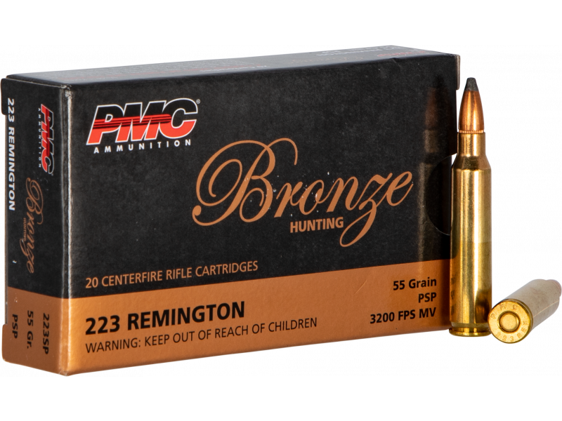 PMC Bronze .223 Remington Soft Point 55 Grain 800 Rounds