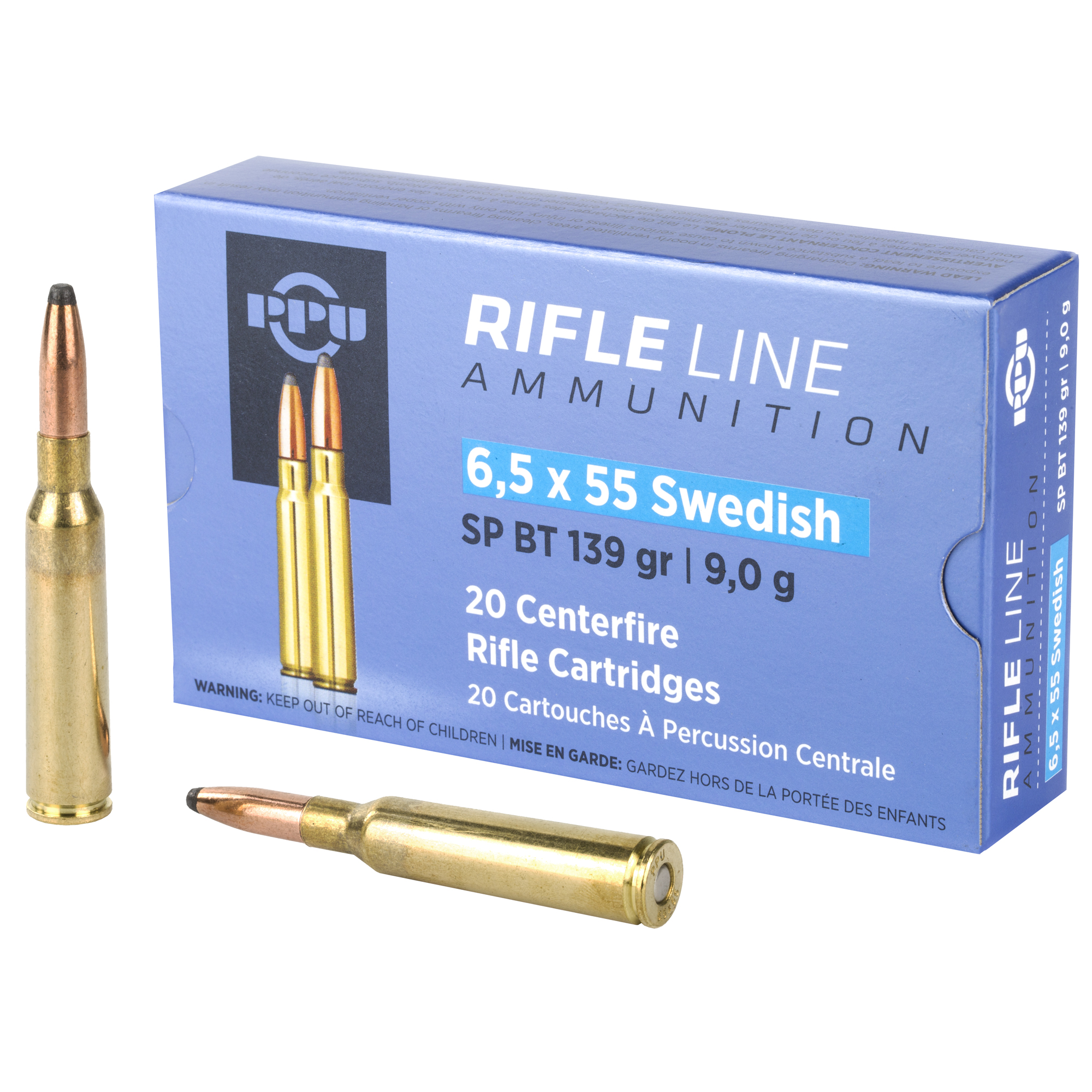 Prvi Partizan PPU PP6SWS 6.5x55 Swedish Soft Point 139 Grain 20 Rounds