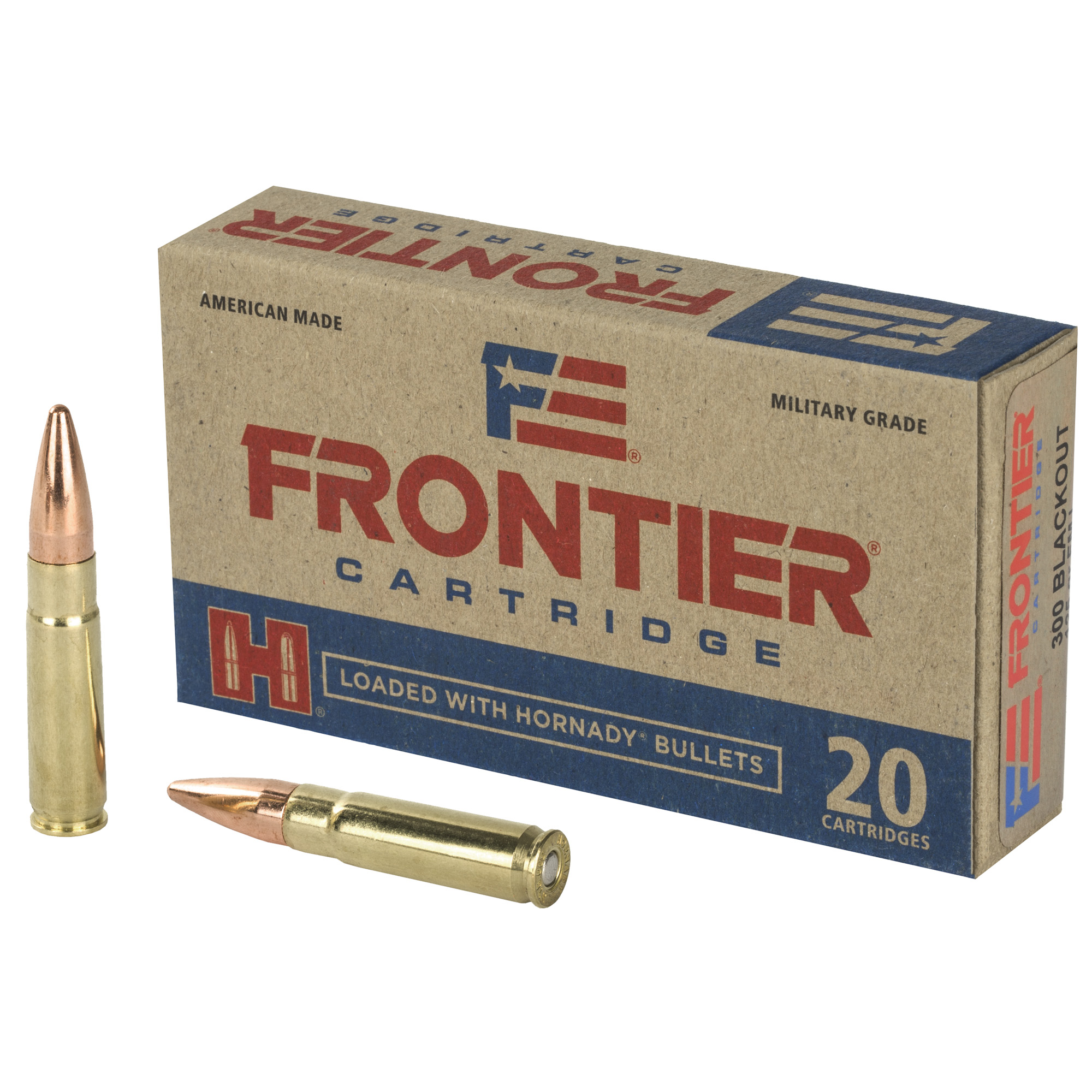 Hornady Frontier Rifle Ammo 300 Blackout 125 gr. FMJ 20 rd.