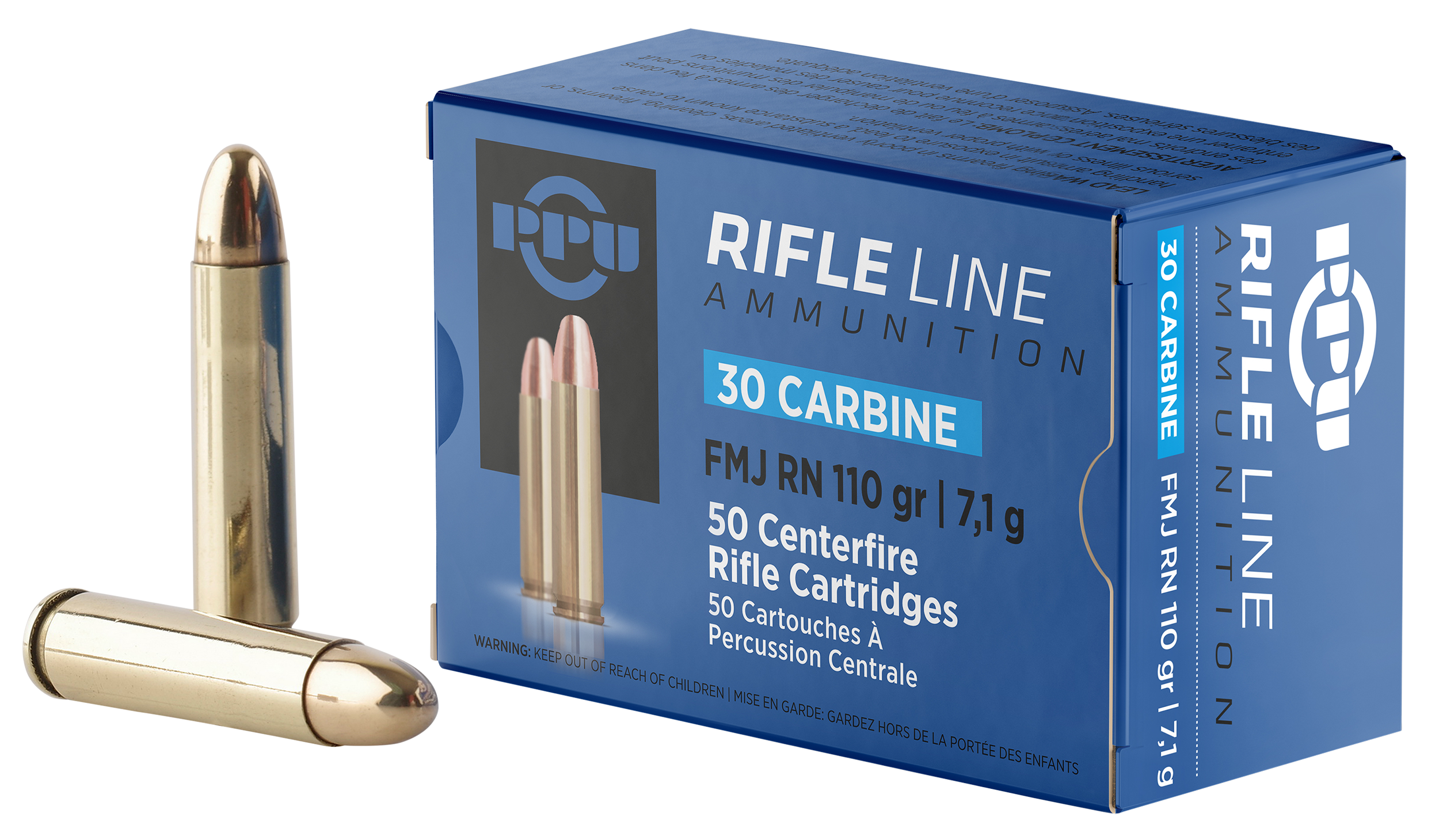 Prvi Partizan PPU PP30F 30 Carbine Full Metal Jacket 110 Grain 50 Rounds