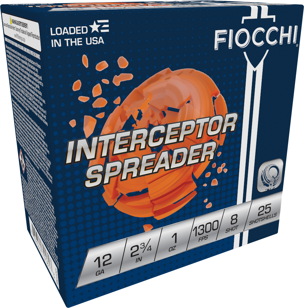 Fiocchi, Exacta Target Interceptor Spreader, 12 Gauge, Lead, 1 oz, 25 Rounds